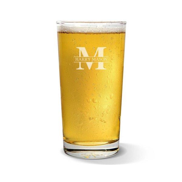 Initial Monogram Pint Glass Online