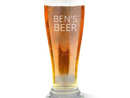 Person s Premium 285ml Beer Glass For Discount