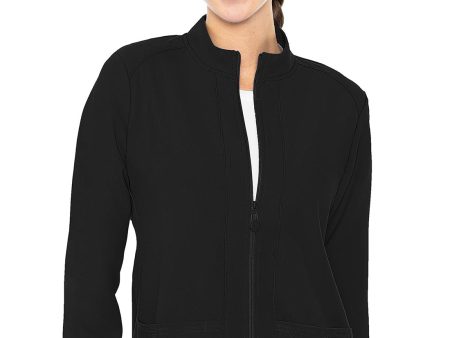 Med Couture Zip Front Warm-Up Jacket With Shoulder Yokes Supply