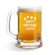 Happy Birthday Glass Beer Mug Hot on Sale