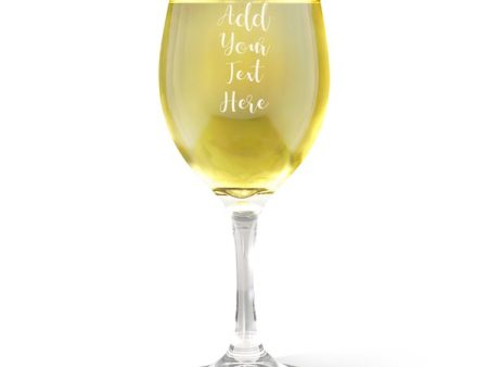 Add Your Own Message Wine Glass Online