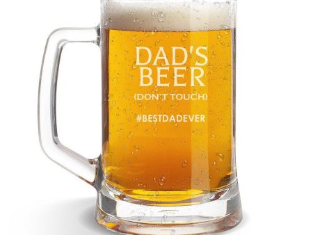 Don t Touch Glass Beer Mug on Sale