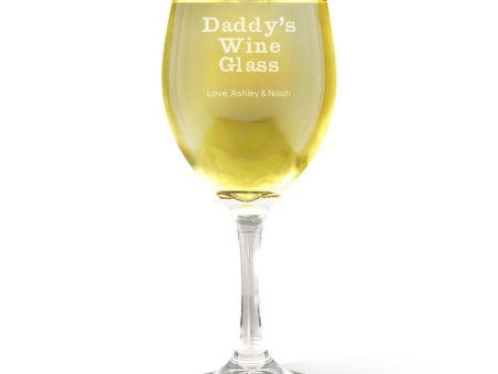 Daddy s Wine Glass For Cheap