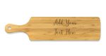 Add Your Own Message Long Bamboo Serving Board For Cheap