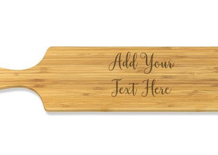 Add Your Own Message Long Bamboo Serving Board For Cheap