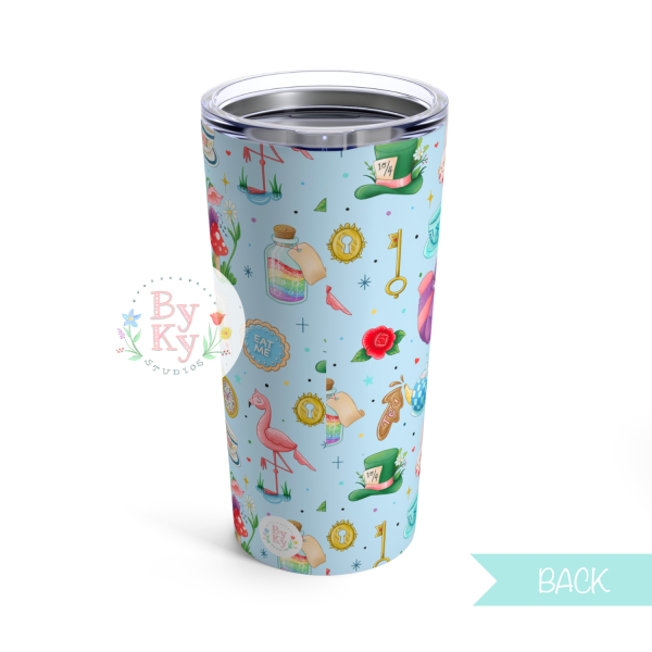 Adventures in Wonderland Tumbler 20oz For Sale