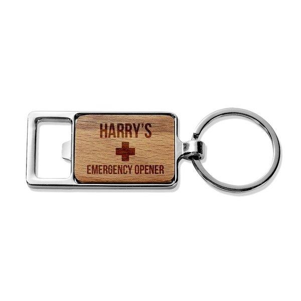 Emergency Rectangle Metal Keyring For Discount