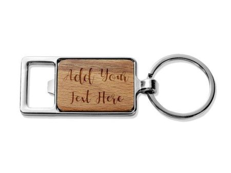 Add Your Own Message Rectangle Metal Keyring For Cheap