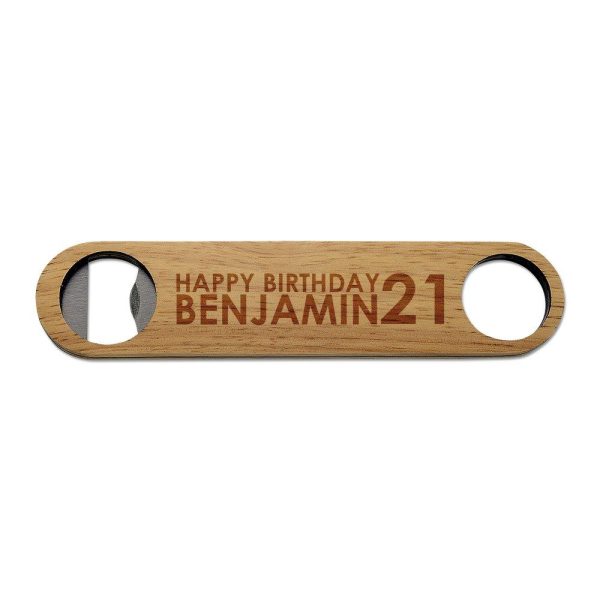 Happy Birthday Wooden Bottle Opener Online Hot Sale