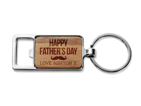 Happy Father s Day Rectangle Metal Keyring Discount