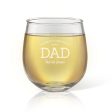 Greatest Dad Stemless Wine Glass For Discount