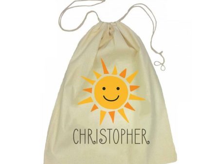 Calico Drawstring Bag - Sunshine Online now