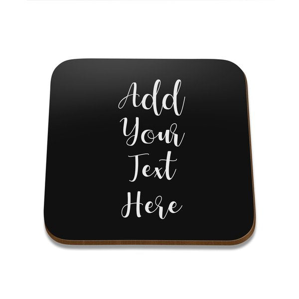 Add Your Own Message Square Coaster - Single Cheap