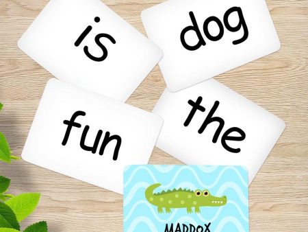 Crocodile Sight Word Cards Fashion