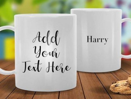 Add Your Own Message White Plastic Mug Online Sale