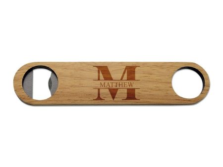 Monogram Wooden Bottle Opener For Discount