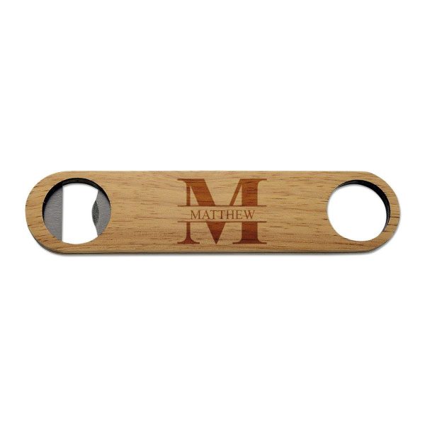 Monogram Wooden Bottle Opener For Discount