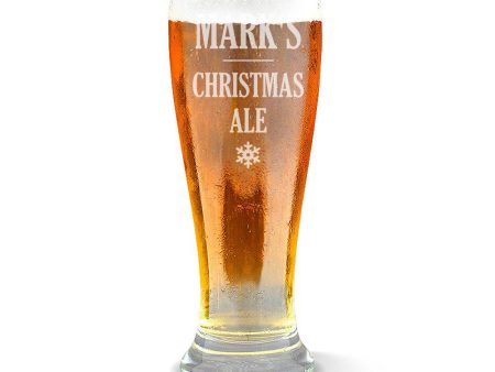 Christmas Ale Premium 425ml Beer Glass Online now