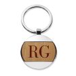 Initials Round Metal Keyring For Sale