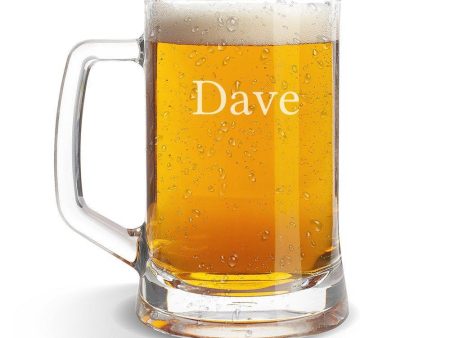 Name Glass Beer Mug For Cheap