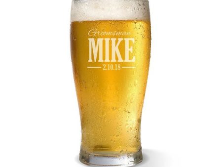 Wedding Standard 425ml Beer Glass Online Hot Sale