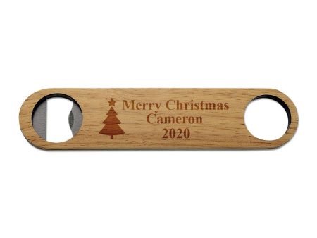 Christmas Tree Wooden Bottle Opener Sale