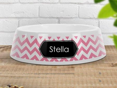 Chevron Pet Bowl - Large Sale