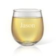 Classic Name Stemless Wine Glass Online now