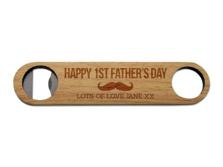 1st Father s Day Wooden Bottle Opener Online