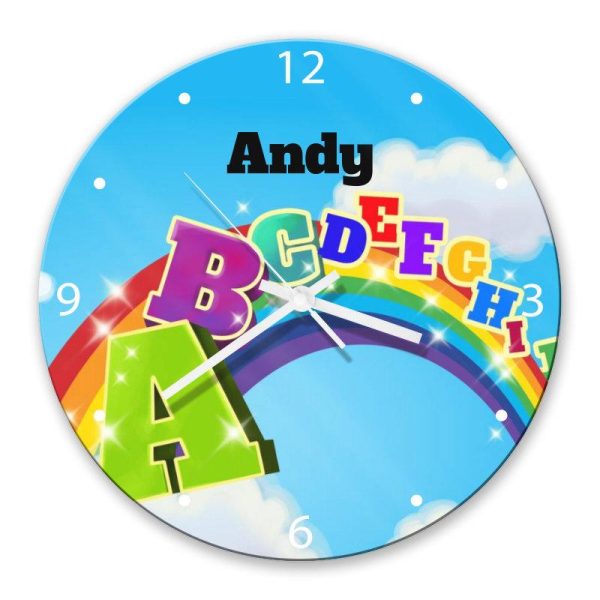 A to Z Glass Clock Discount