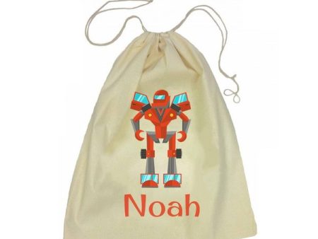 Calico Drawstring Bag - Robot Fashion