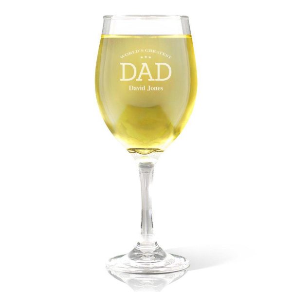 Greatest Dad Wine Glass For Sale