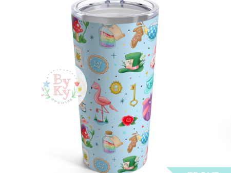 Adventures in Wonderland Tumbler 20oz For Sale