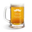 Moustache Glass Beer Mug Hot on Sale