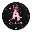 Ballet Shoes Glass Clock For Discount