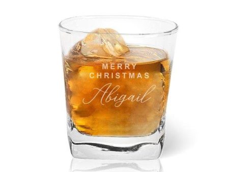 Merry Christmas Tumbler Glass Cheap