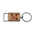 Monogram Rectangle Metal Keyring For Discount