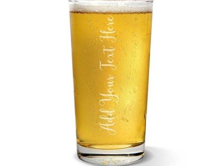 Add Your Own Message Vertical Pint Glass Online