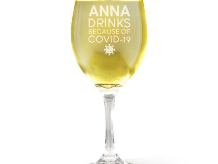 Covid Wine Glass Online now