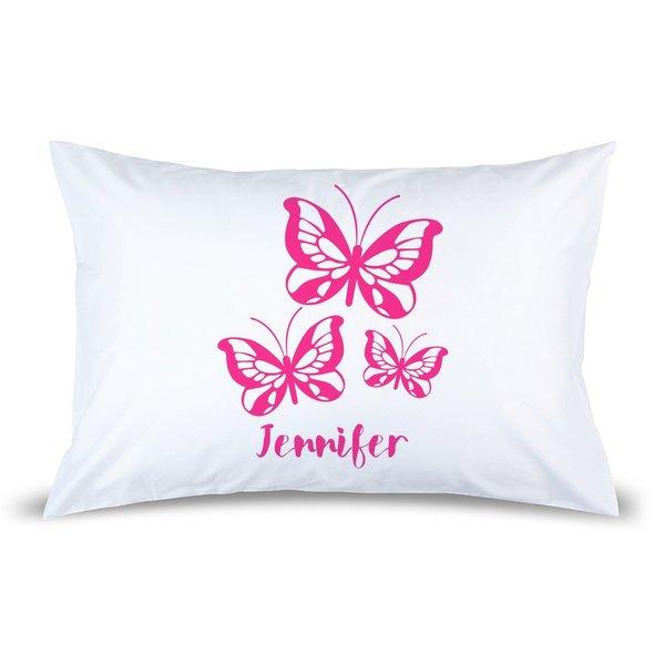 Pink Butterflies Pillow Case Discount