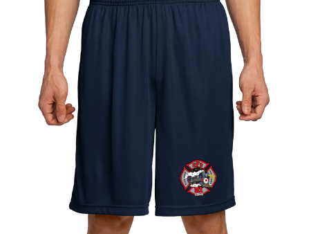 HFD Station 81  Red Eye Express  Embroidered Shorts Discount