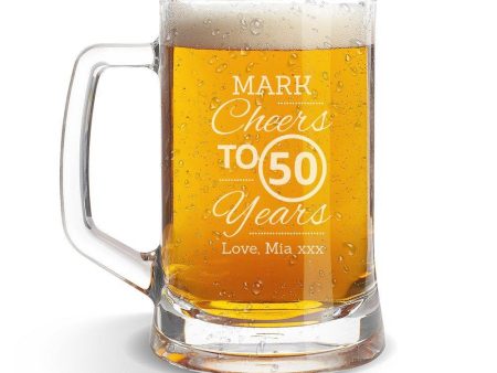 Cheers Glass Beer Mug For Discount