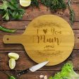 Love You Round Bamboo Serving Board Supply