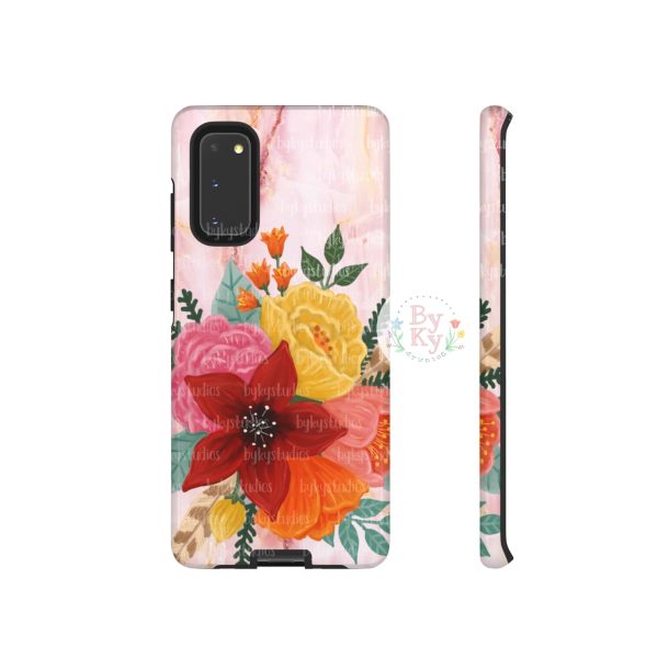 Flower & Feather Tough Phone Cases Discount