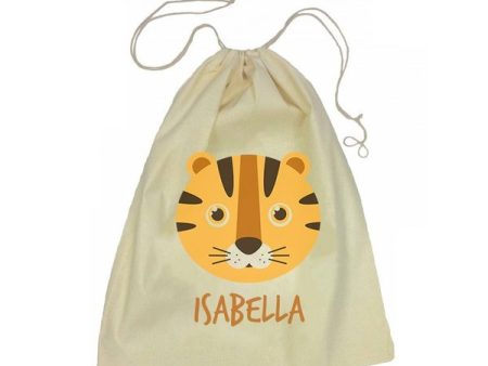 Calico Drawstring Bag - Tiger Hot on Sale