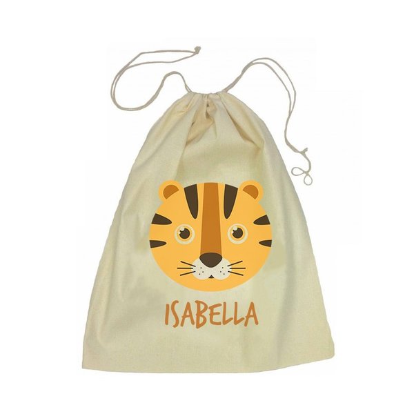 Calico Drawstring Bag - Tiger Hot on Sale