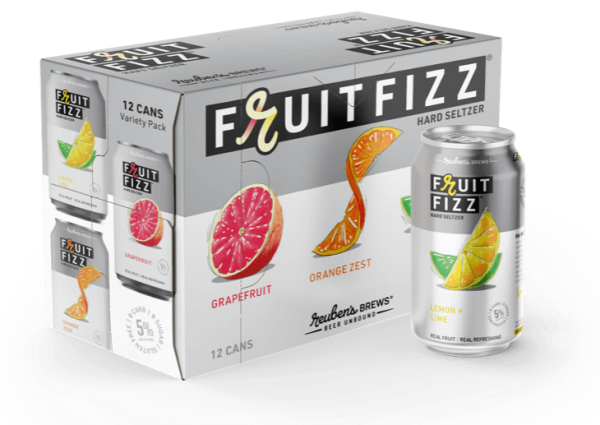 Reuben s Fruit Fizz Seltzer 12pk Discount