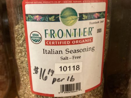 Frontier Italian Seasoning $16.19 LB Cheap