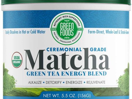 Green Foods Matcha Green Tea Og 5.5 Oz on Sale