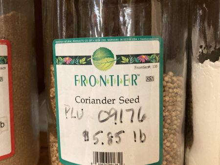 Frontier Coriander Seed $5.85 LB Sale